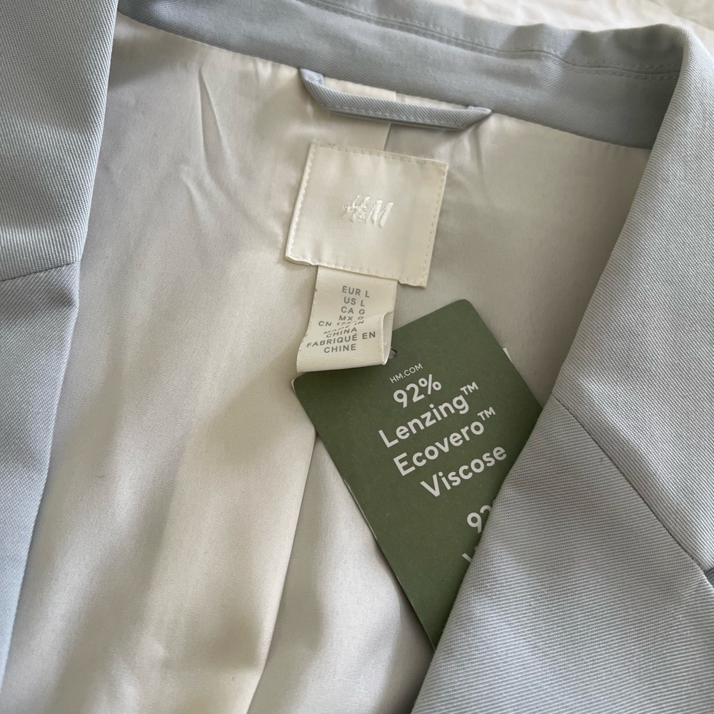 H&M baby blue Blazer - Picture 4 of 6
